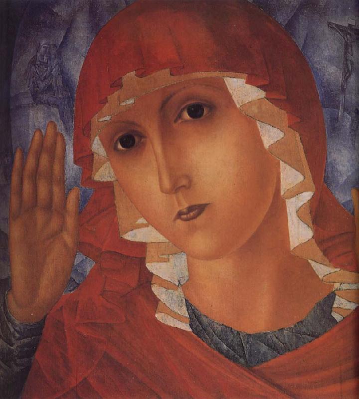 Kuzma Petrov-Vodkin The Mother of God of Tenderness towards Evil Hearts oil painting picture